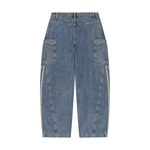 Wolvyn Apparel Women's Vintage Wash Barrel Leg Jeans