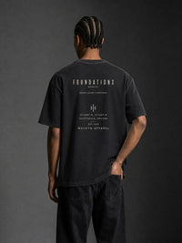 Tshirt Wolvyn Apparel Foundations Stone vintage washed boxy oversized tee