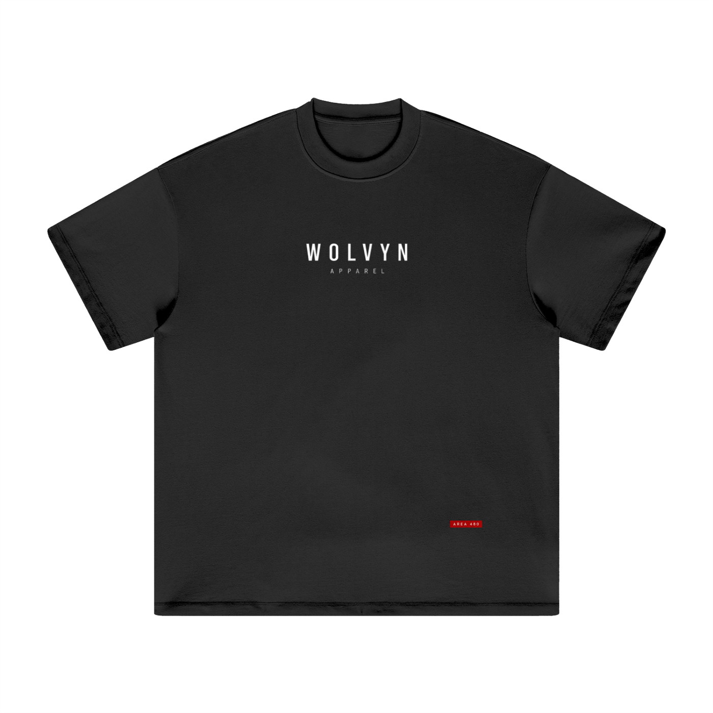 Wolvyn Apparel "Label - Black" Heavyweight Earth Tone T-Shirt