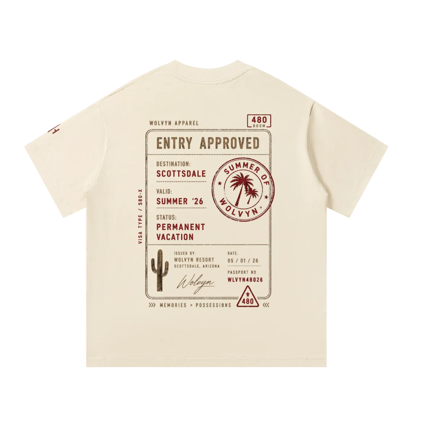 Wolvyn Apparel ‘Destination’ Unisex Oversized T-Shirt