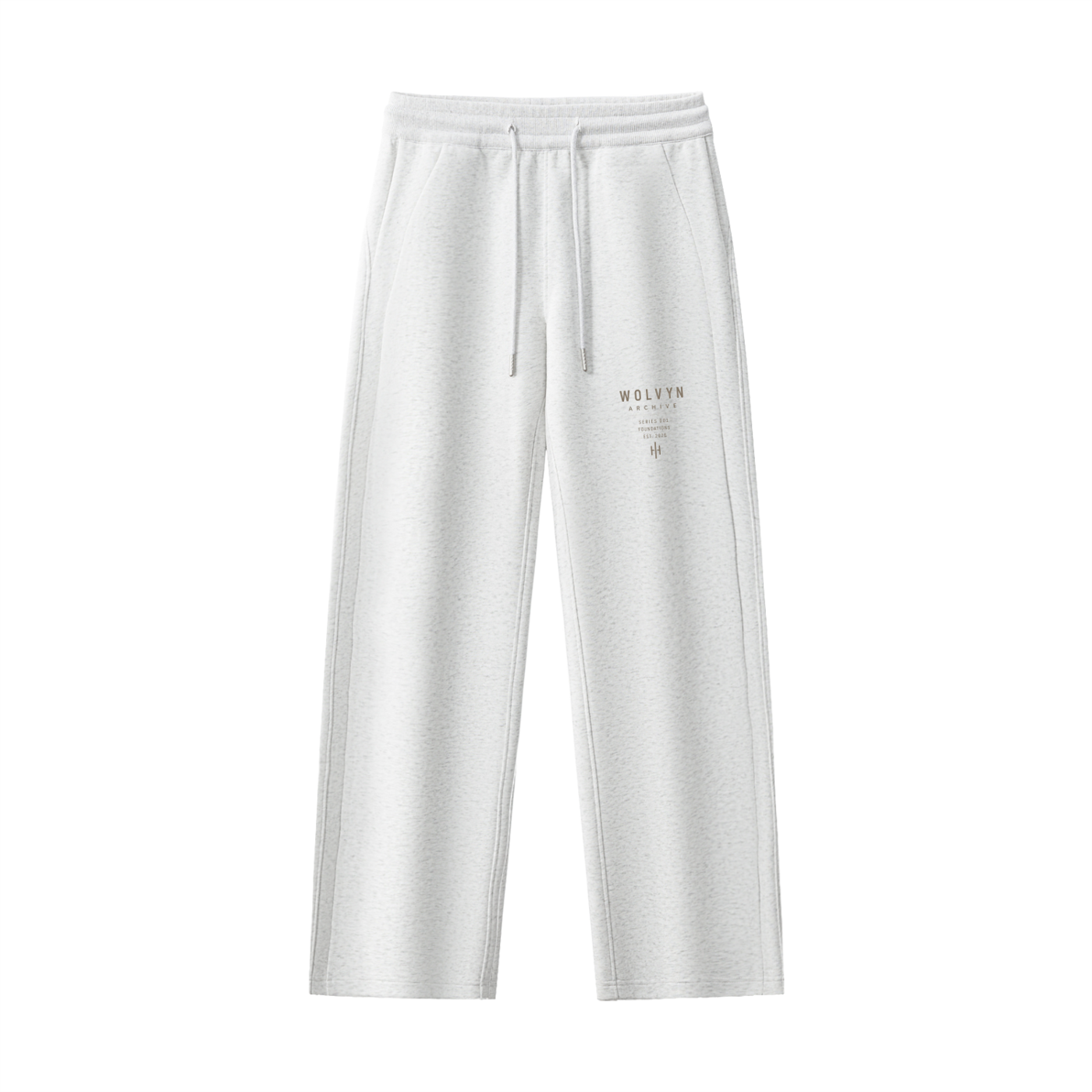 Wolvyn Apparel Essential Drawstring Straight-Leg Sweatpants