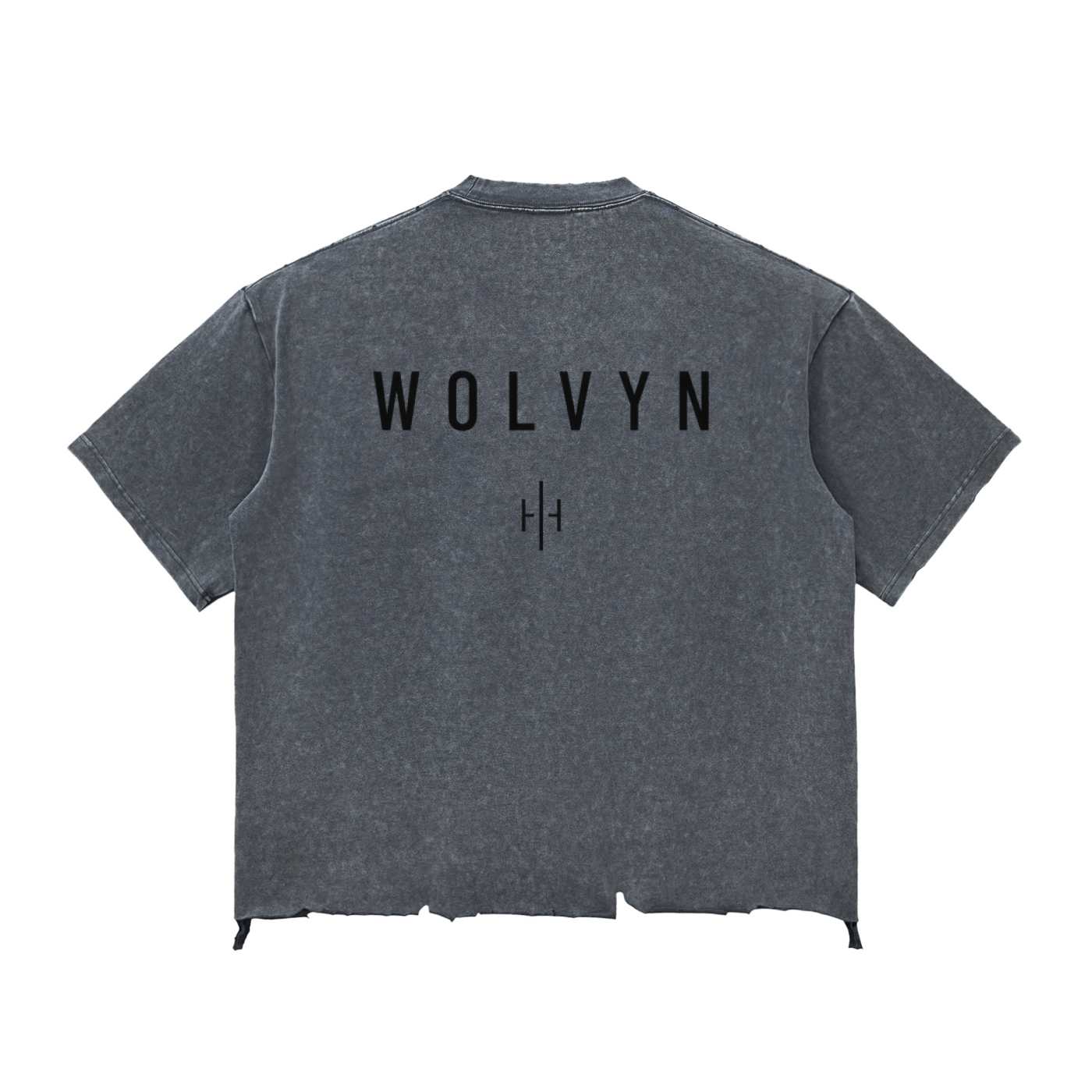 Wolvyn Apparel ‘Foundations 001’ Snow Wash Raw-Hem Boxy T-shirt