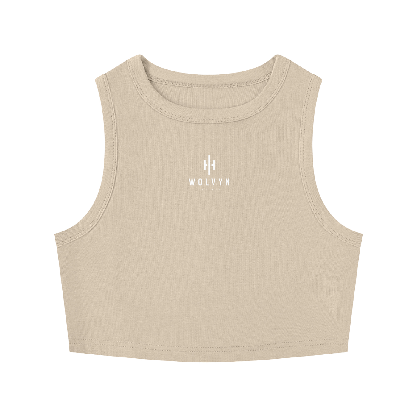Wolvyn Apparel Women's Tight Crewneck Crop Tank Top