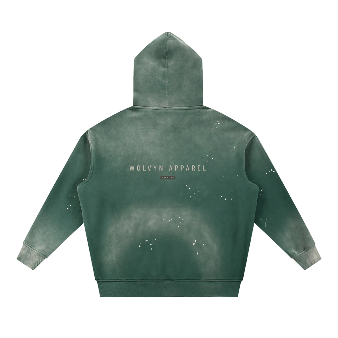 Wolvyn Apparel ‘DLS’ Vintage Washed Frayed Fleece Hoodie