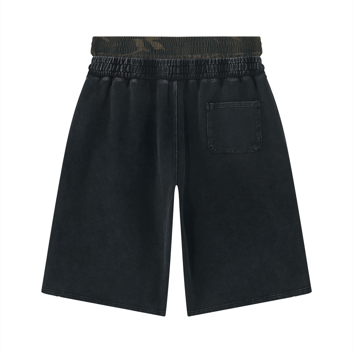 Wolvyn Apparel ‘Archive’ Unisex Vintage Wash Distressed Wide Leg Shorts