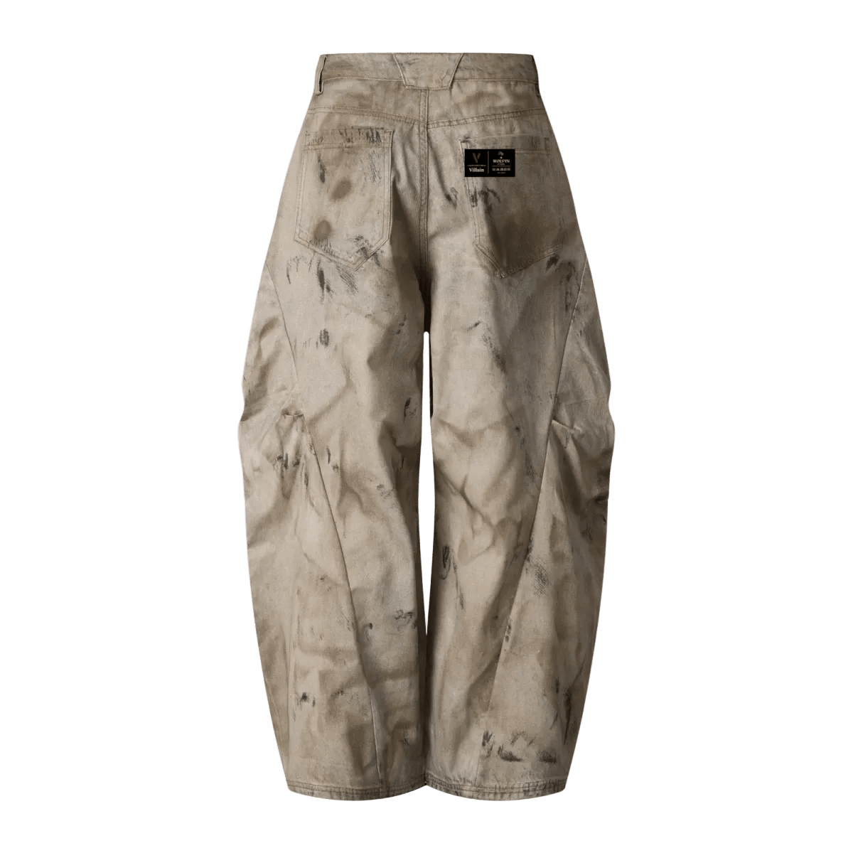 270GSM Men's Cotton Twill Denim Print Loose Fit Pants - Wolvyn Apparel