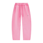 Wolvyn Apparel Foundations Layer 002 pink unisex vintage-wash barrel-leg fleece sweatpants, front view