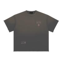 300 Series 'Pink Moon Protocol' by Wolvyn Apparel Sun Fade Raw Edge T-Shirt - Wolvyn Apparel