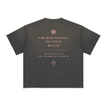 300 Series 'Pink Moon Protocol' by Wolvyn Apparel Sun Fade Raw Edge T-Shirt - Wolvyn Apparel