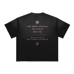 300 Series 'Pink Moon Protocol' by Wolvyn Apparel Sun Fade Raw Edge T-Shirt - Wolvyn Apparel