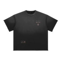 300 Series 'Pink Moon Protocol' by Wolvyn Apparel Sun Fade Raw Edge T-Shirt - Wolvyn Apparel