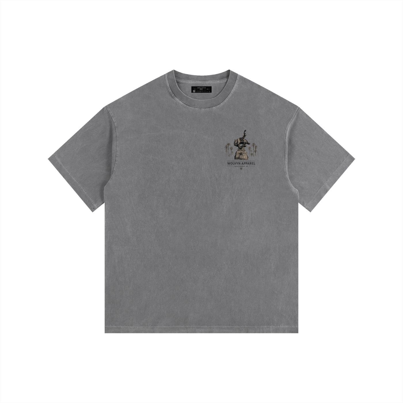 Wolvyn Apparel Vintage Washed Oversized Cotton T-Shirt