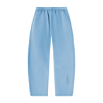 Unisex barrel-leg fleece sweatpants, light blue vintage wash, Foundations Layer 002 by ODMPOD