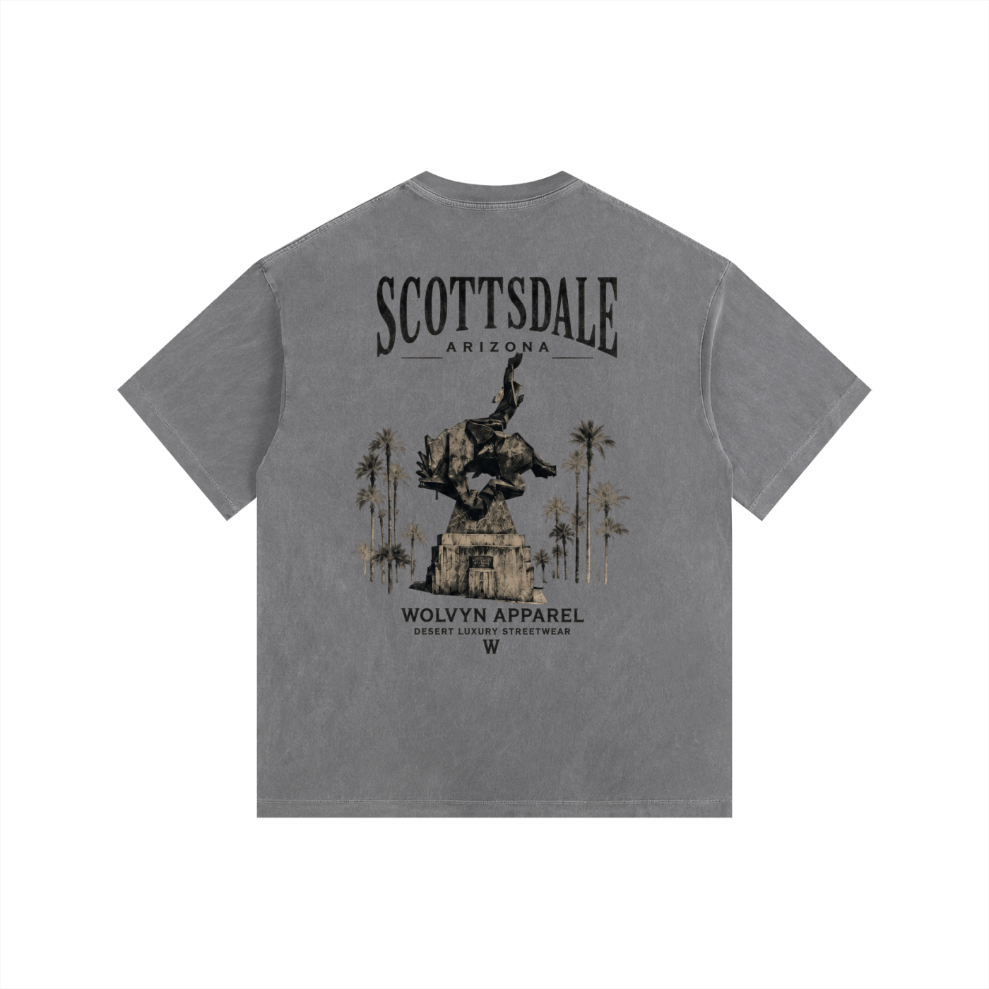 Wolvyn Apparel Vintage Washed Oversized Cotton T-Shirt