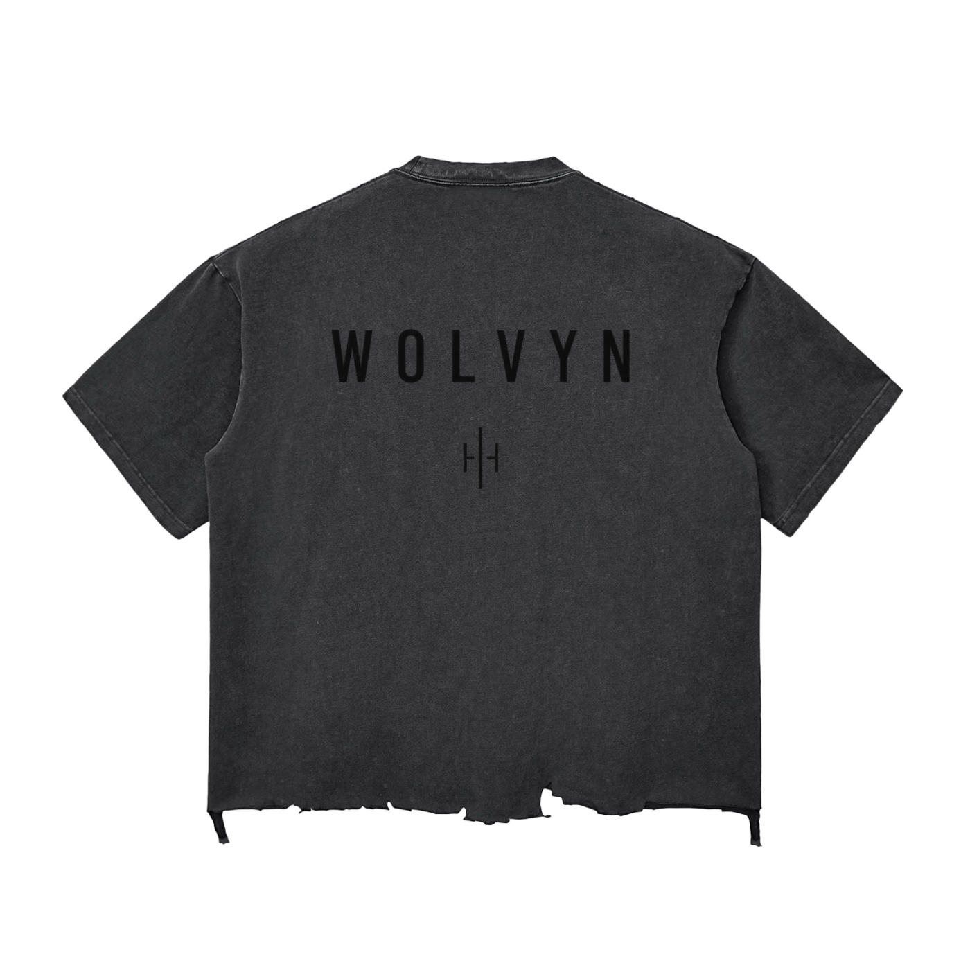 Wolvyn Apparel ‘Foundations 001’ Snow Wash Raw-Hem Boxy T-shirt