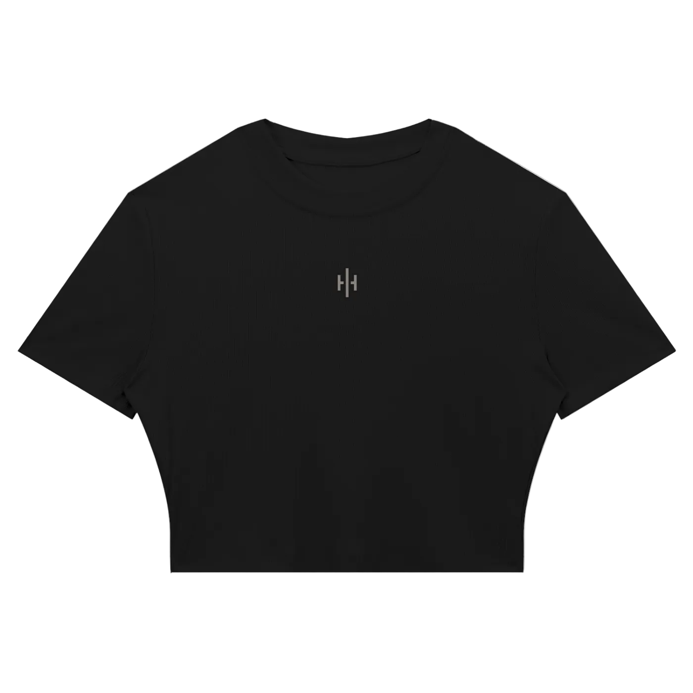 Wolvyn Apparel Women's Slim Ribbed Crop T-Shirt