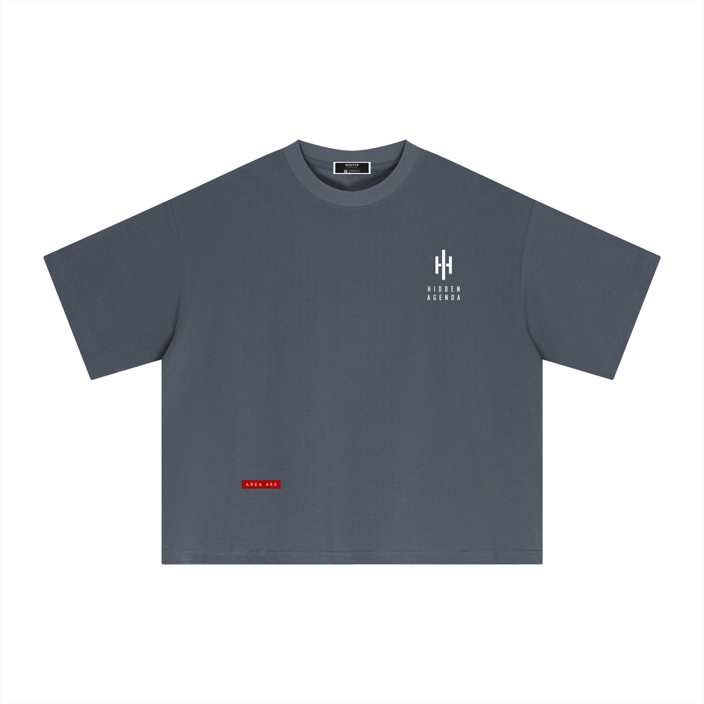 Hidden Agenda by Wolvyn Apparel Essential Sorona Boxy T-Shirt