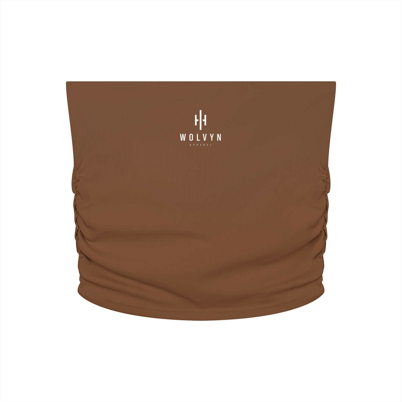 Wolvyn Apparel Women’s Ruched Cropped Yoga Tube Top