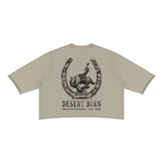 Wolvyn Apparel ‘Desert Born’ Unisex Mineral Wash Raw Hem Boxy T-Shirt