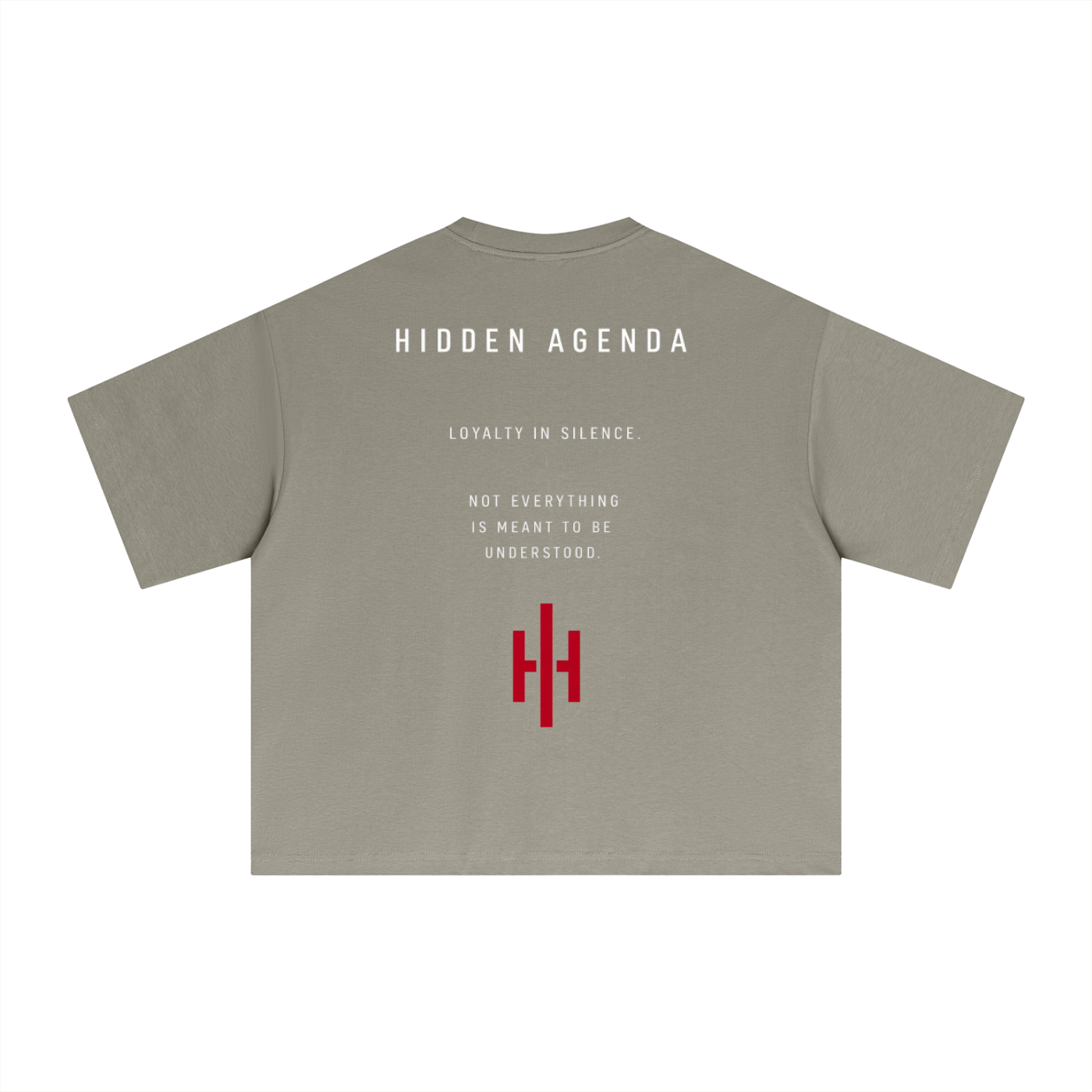 Hidden Agenda by Wolvyn Apparel Essential Sorona Boxy T-Shirt