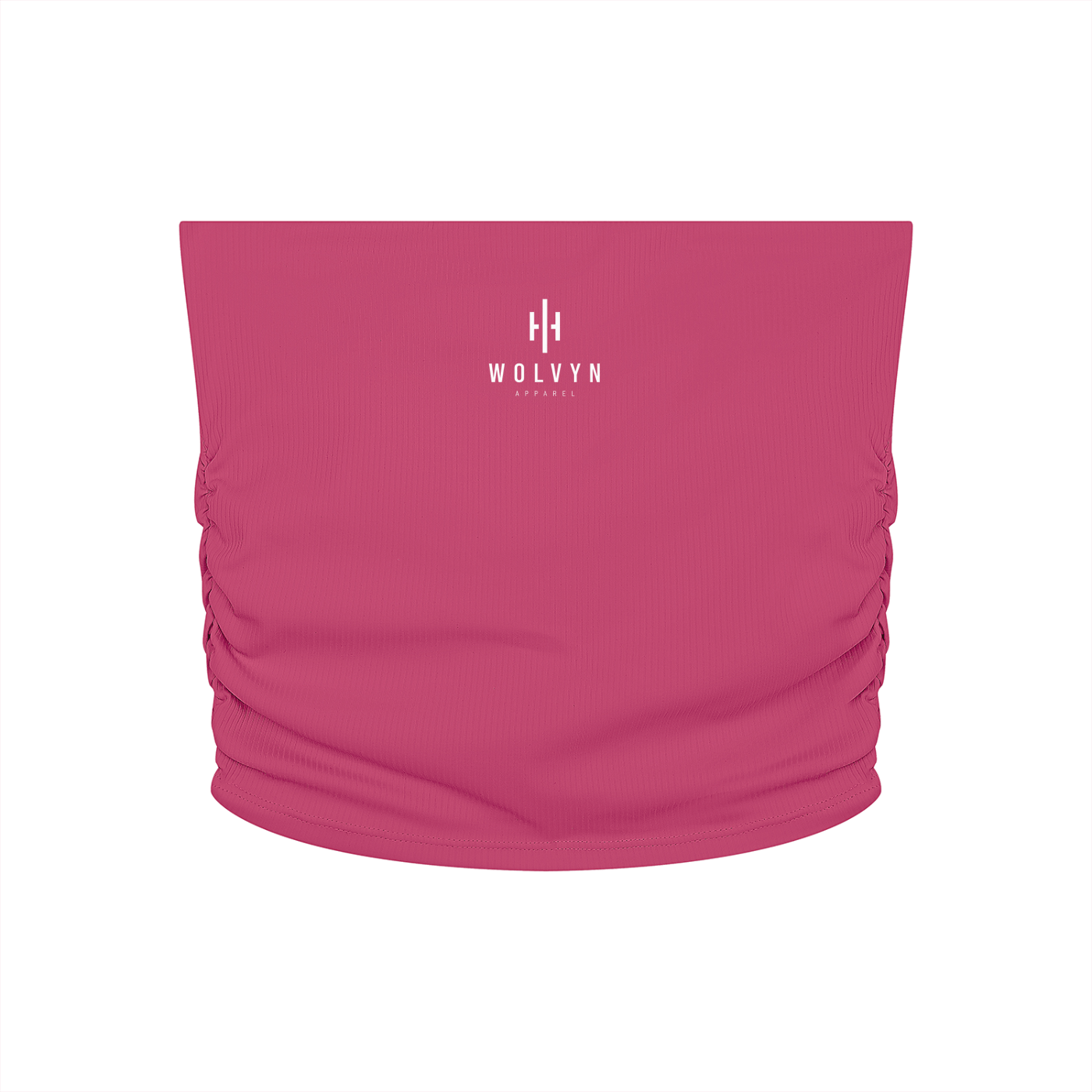 Wolvyn Apparel Women’s Ruched Cropped Yoga Tube Top