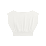 Wolvyn Apparel ‘Foundations’ Women’s Boatneck Raw Edge Crop T-Shirt