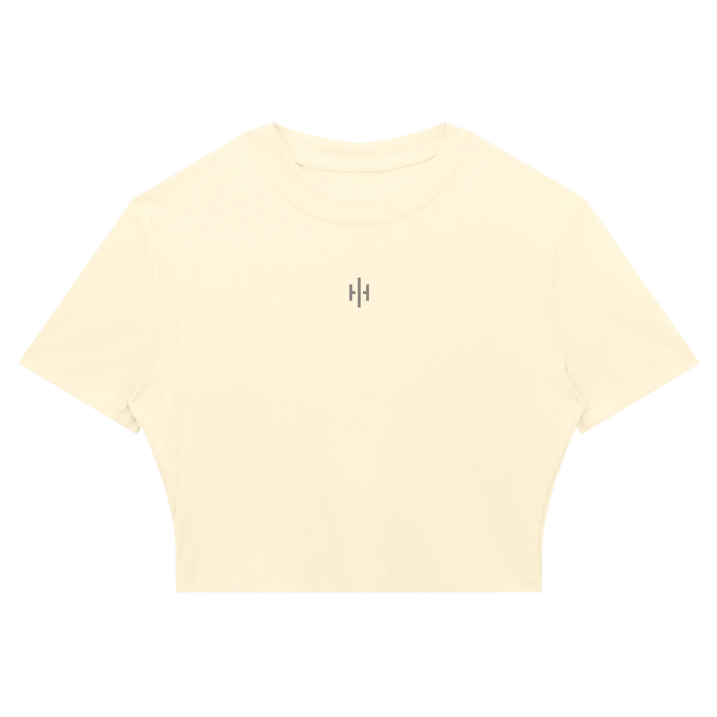 Wolvyn Apparel Women's Slim Ribbed Crop T-Shirt