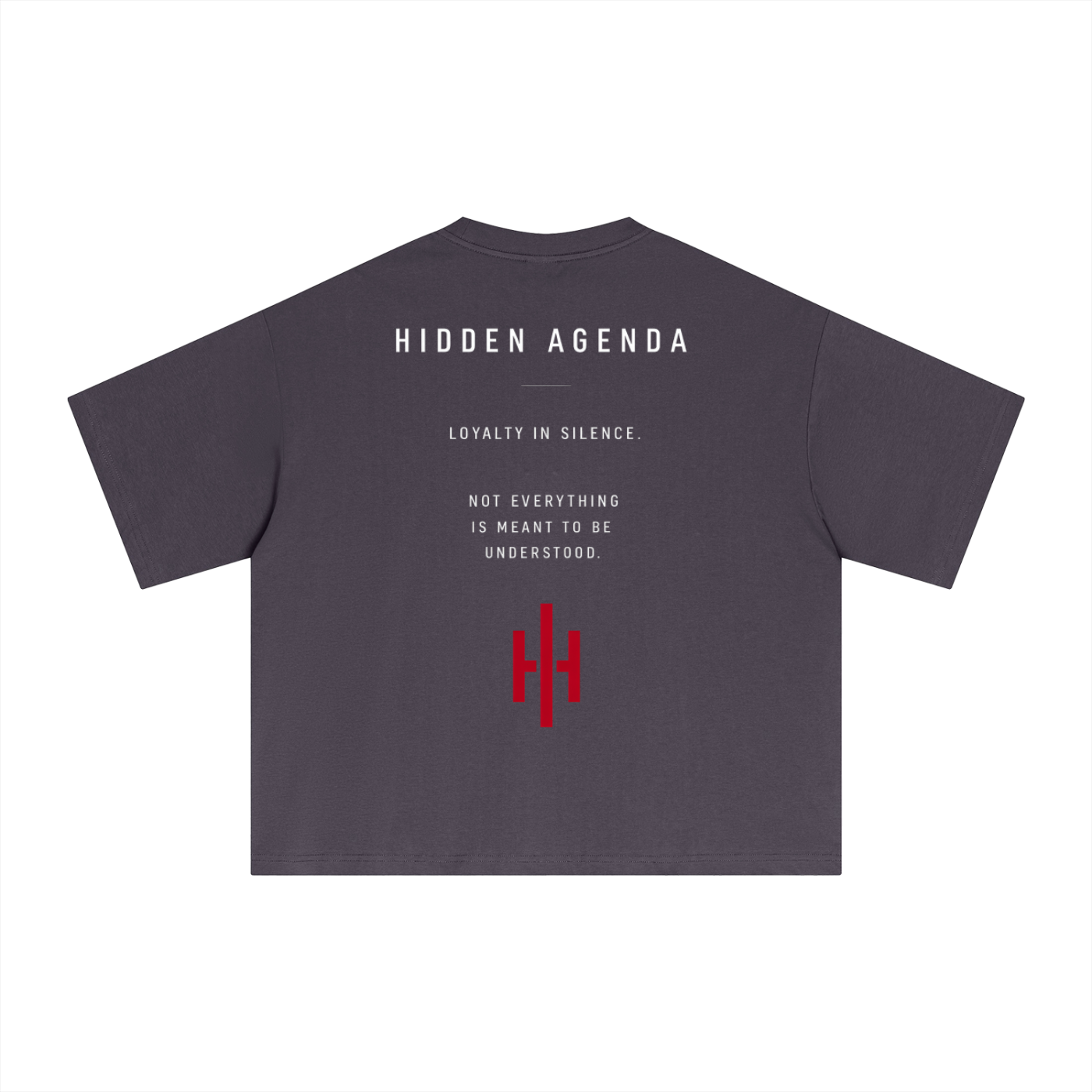 Hidden Agenda by Wolvyn Apparel Essential Sorona Boxy T-Shirt