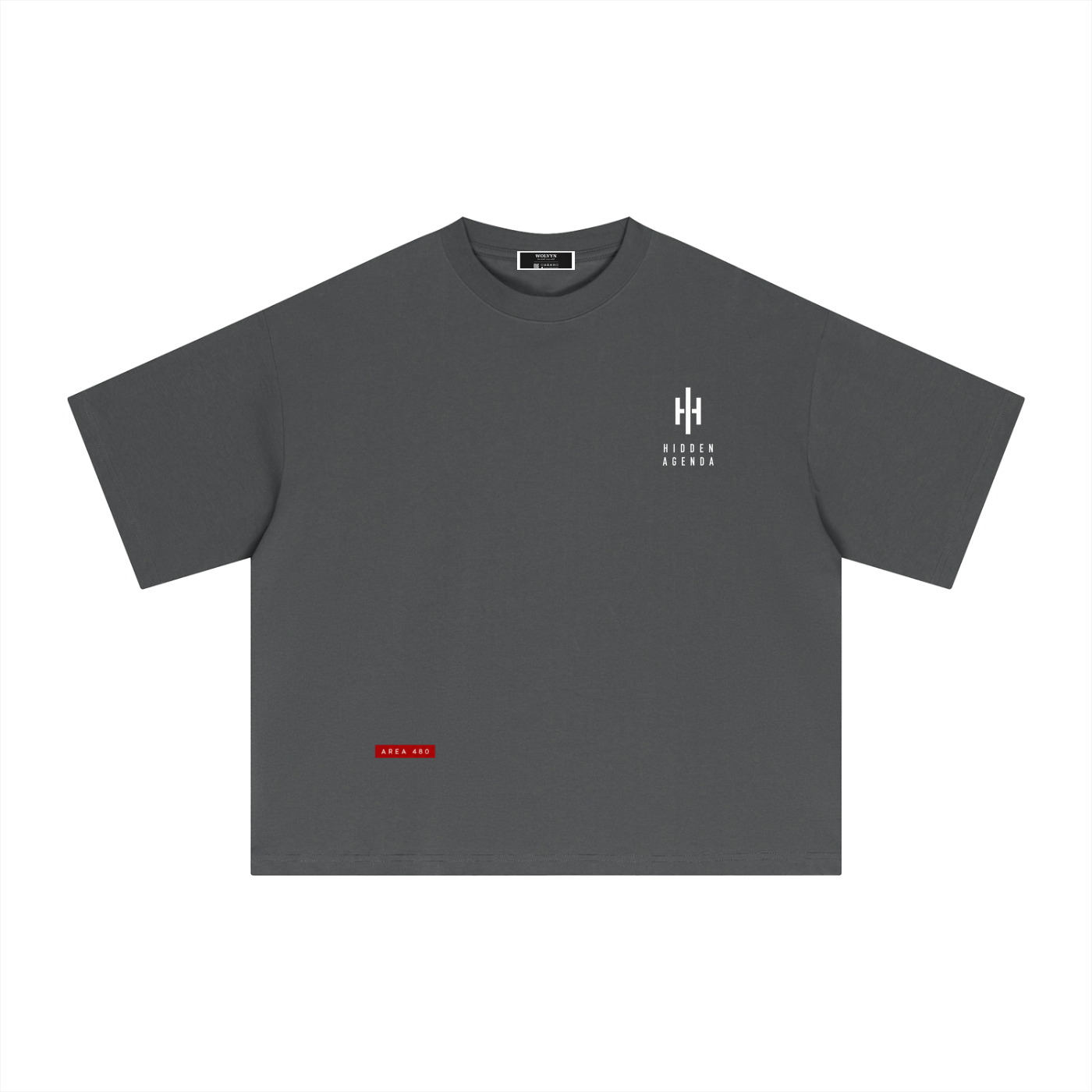 Hidden Agenda by Wolvyn Apparel Essential Sorona Boxy T-Shirt