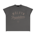 Wolvyn Apparel ‘Foundations Athletic’ Unisex Boxy Raw Edge T-Shirt