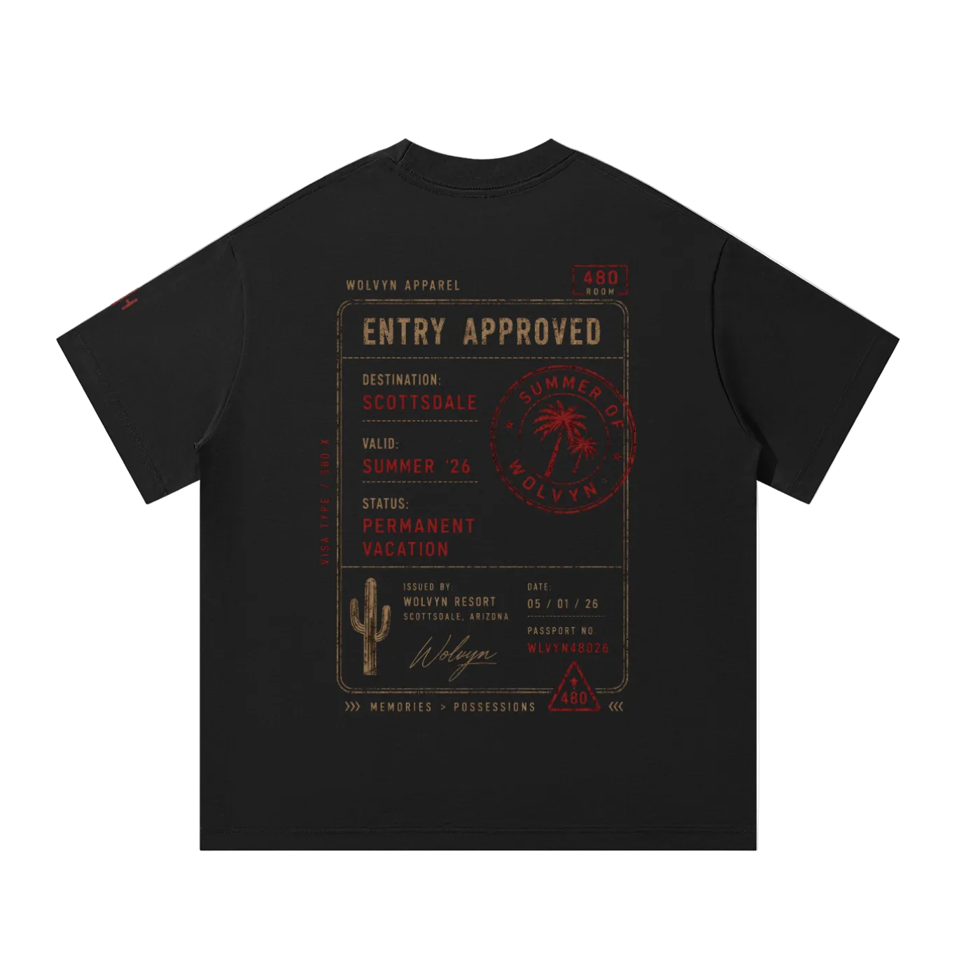 Wolvyn Apparel ‘Destination’ Unisex Oversized T-Shirt