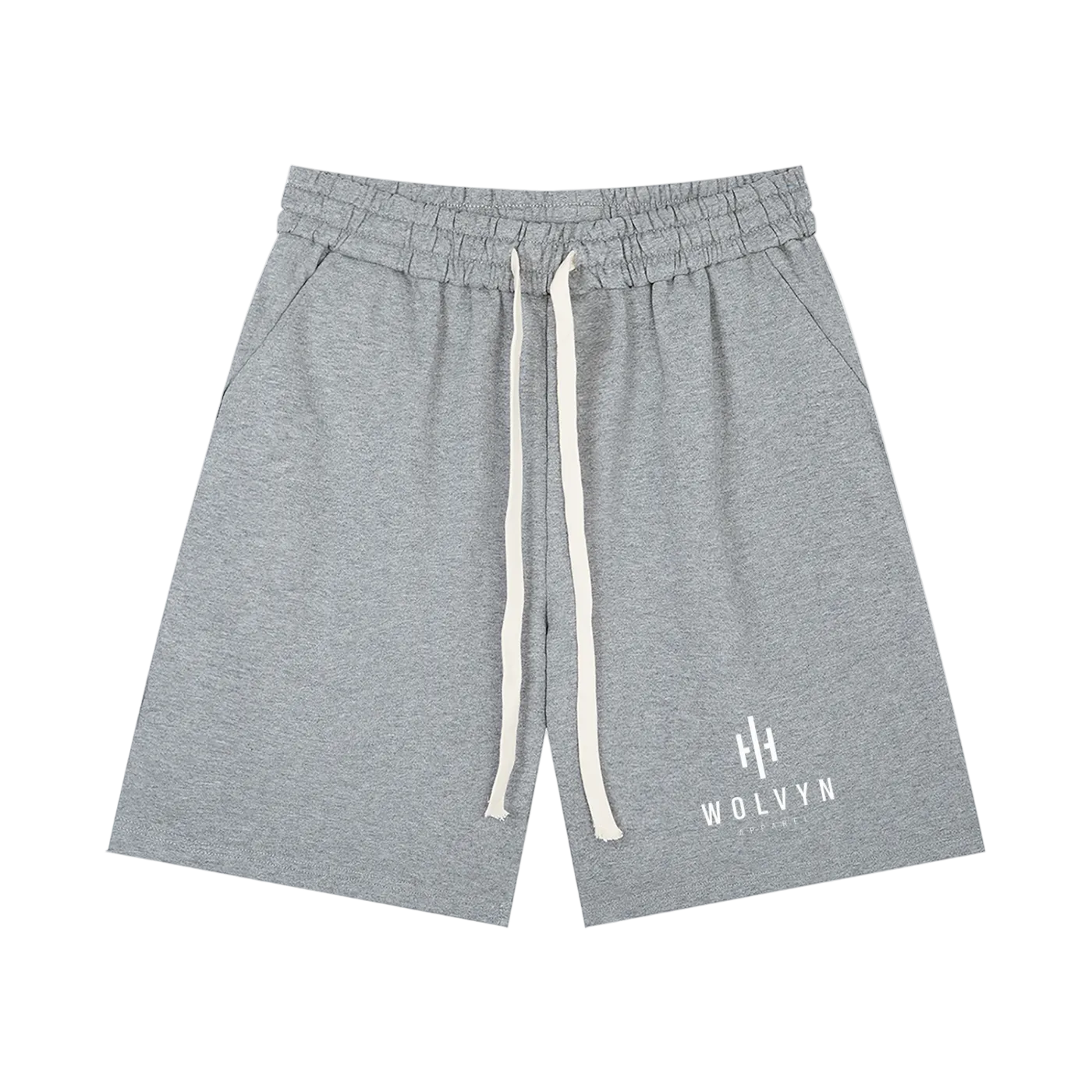 Wolvyn Apparel 'Wolvyn Mark' Men’s Loose Fit Drawstring Shorts