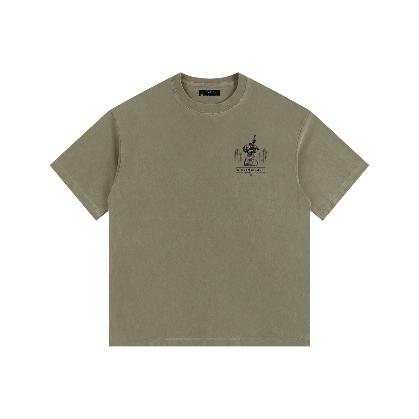 Wolvyn Apparel Vintage Washed Oversized Cotton T-Shirt
