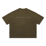 Wolvyn Apparel ‘Foundations 001’ Unisex Sun Fade Distressed Boxy T-Shirt
