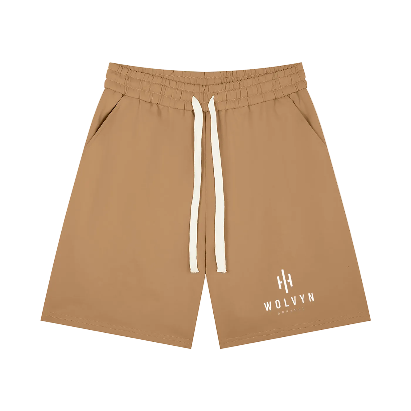 Wolvyn Apparel 'Wolvyn Mark' Men’s Loose Fit Drawstring Shorts