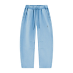 Wolvyn Apparel Foundations Layer 002 unisex fleece sweatpants, light blue vintage wash, barrel-leg