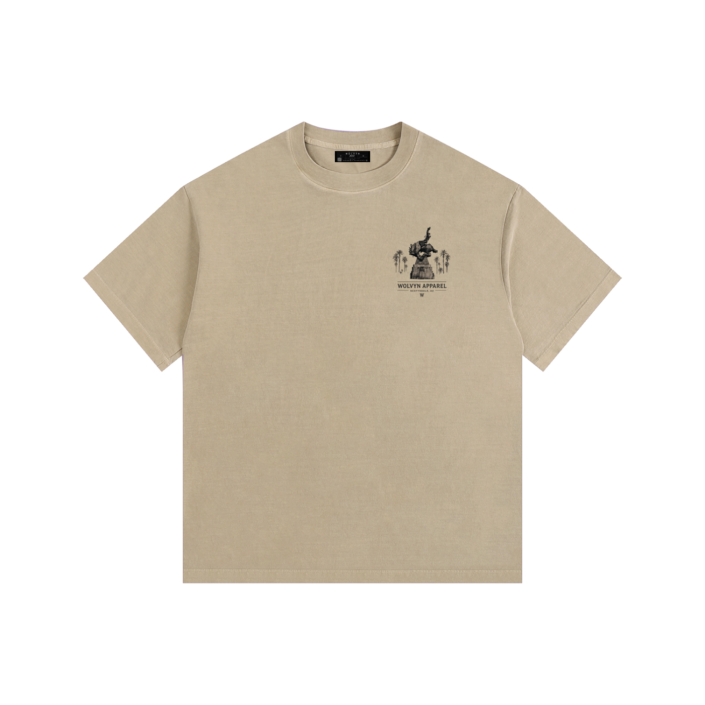 Wolvyn Apparel Vintage Washed Oversized Cotton T-Shirt