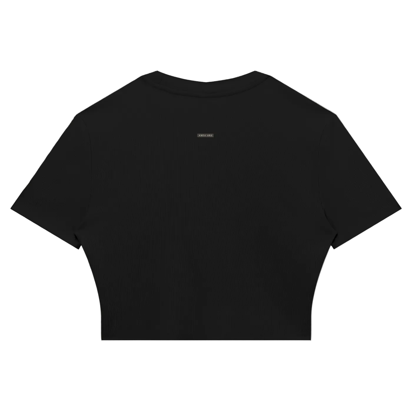 Wolvyn Apparel Women's Slim Ribbed Crop T-Shirt
