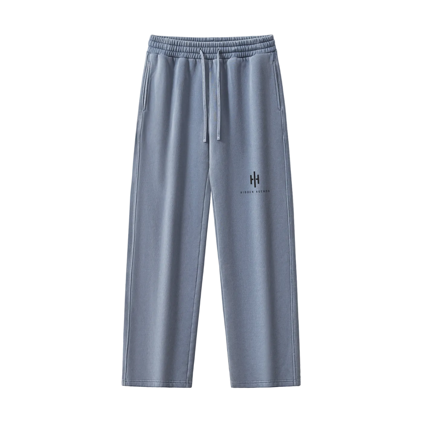 Hidden Agenda Frayed Enzyme Washed Fleece Sweatpants