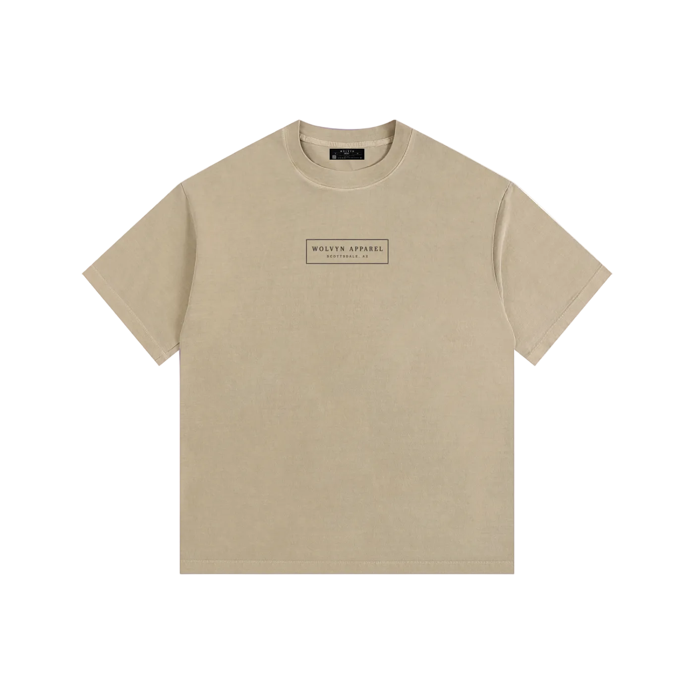 Built In The Desert by Wolvyn Apparel Vintage Washed Oversized Cotton T-Shirt
