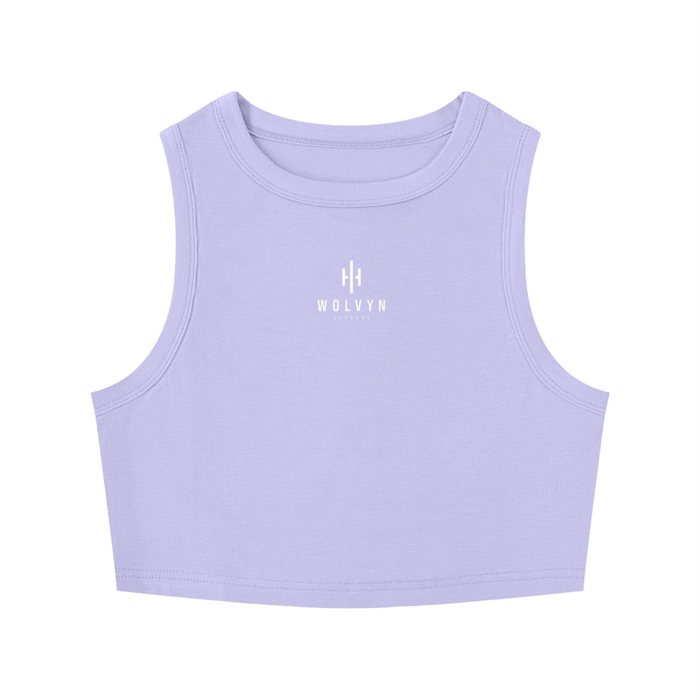 Wolvyn Apparel Women's Tight Crewneck Crop Tank Top