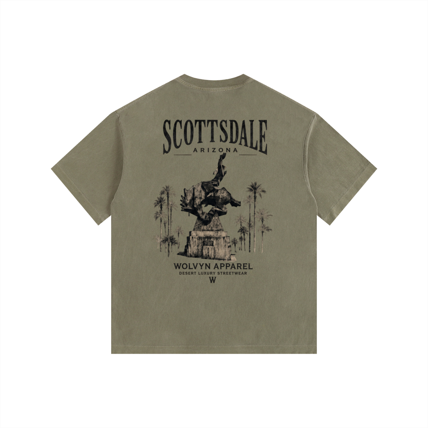 Wolvyn Apparel Vintage Washed Oversized Cotton T-Shirt
