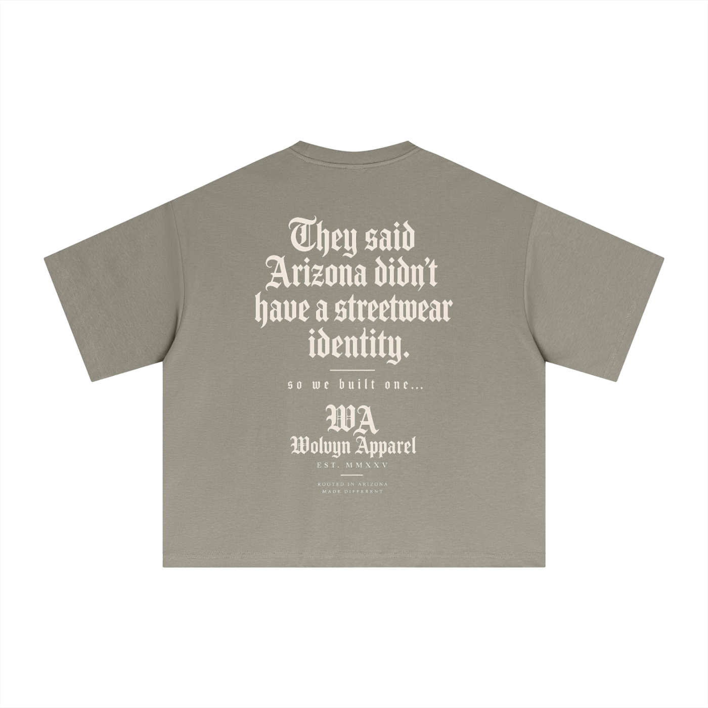 Wolvyn Apparel "Identity" Essential Sorona Boxy T-Shirt