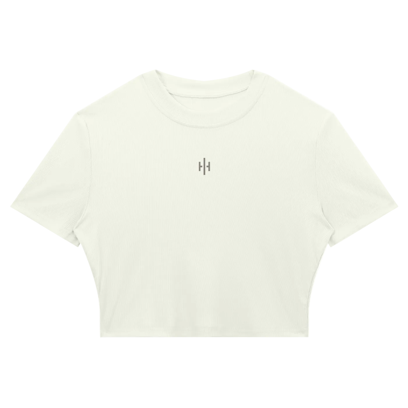 Wolvyn Apparel Women's Slim Ribbed Crop T-Shirt