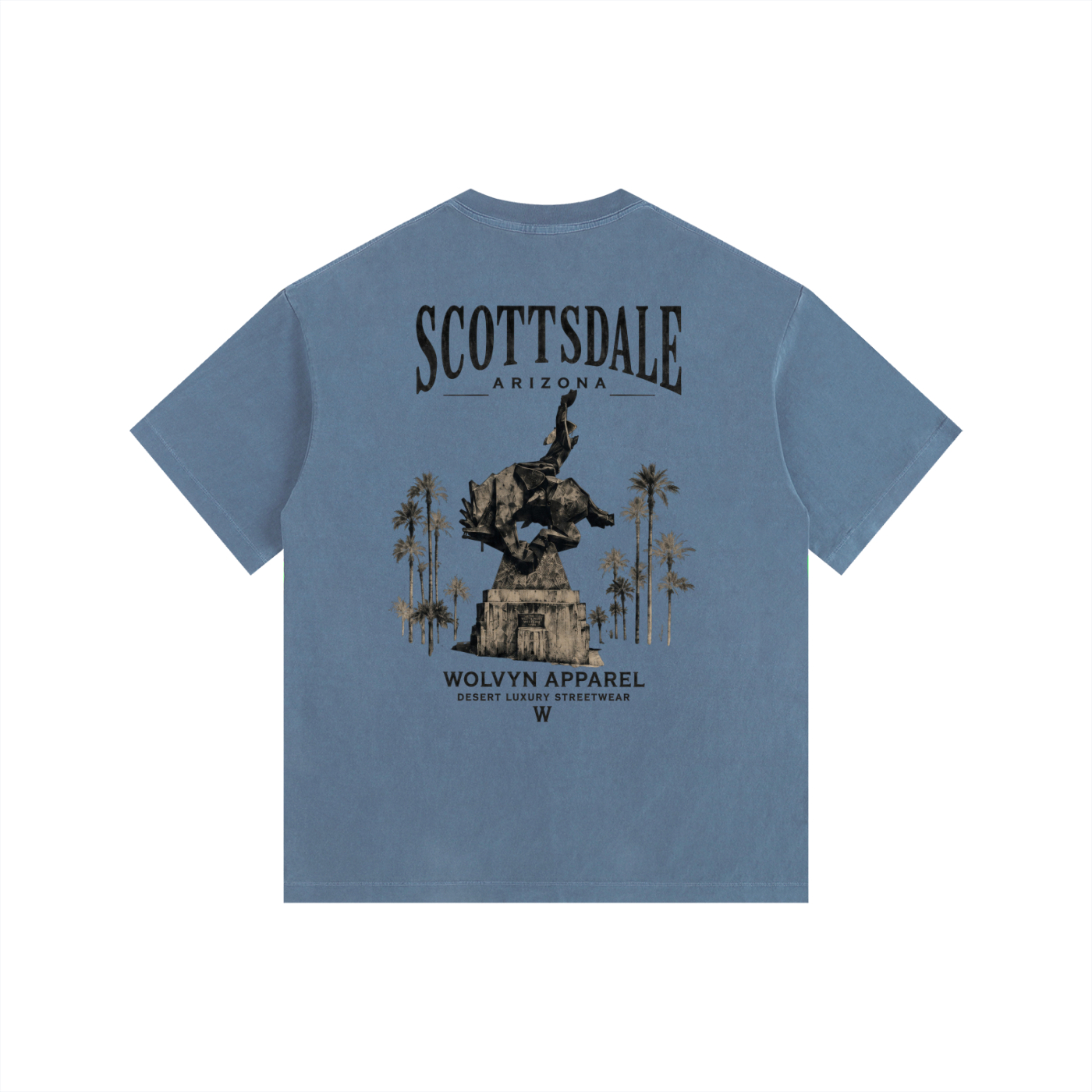 Wolvyn Apparel Vintage Washed Oversized Cotton T-Shirt