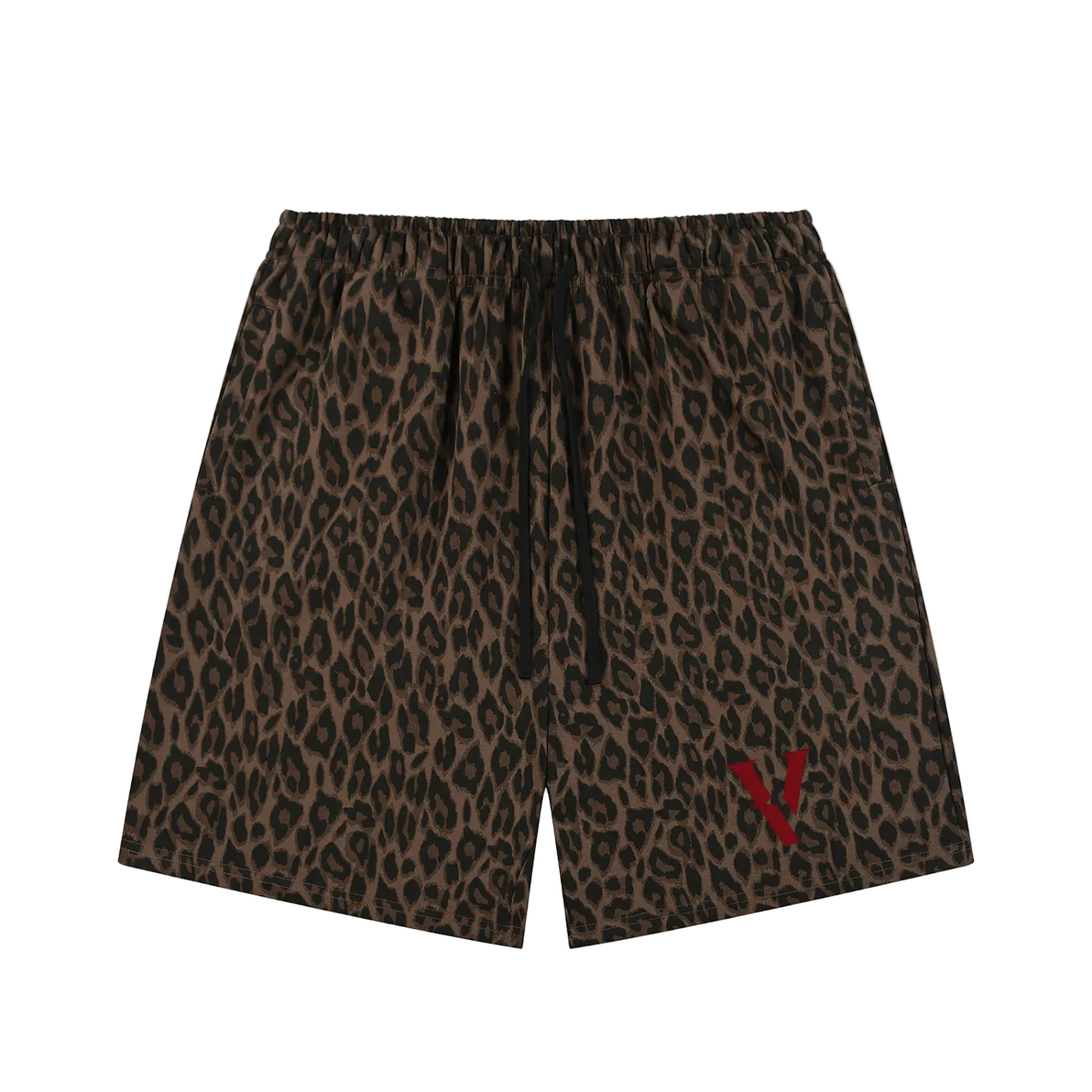 Villain by Wolvyn Apparel Unisex Heavyweight Leopard Drawstring Shorts