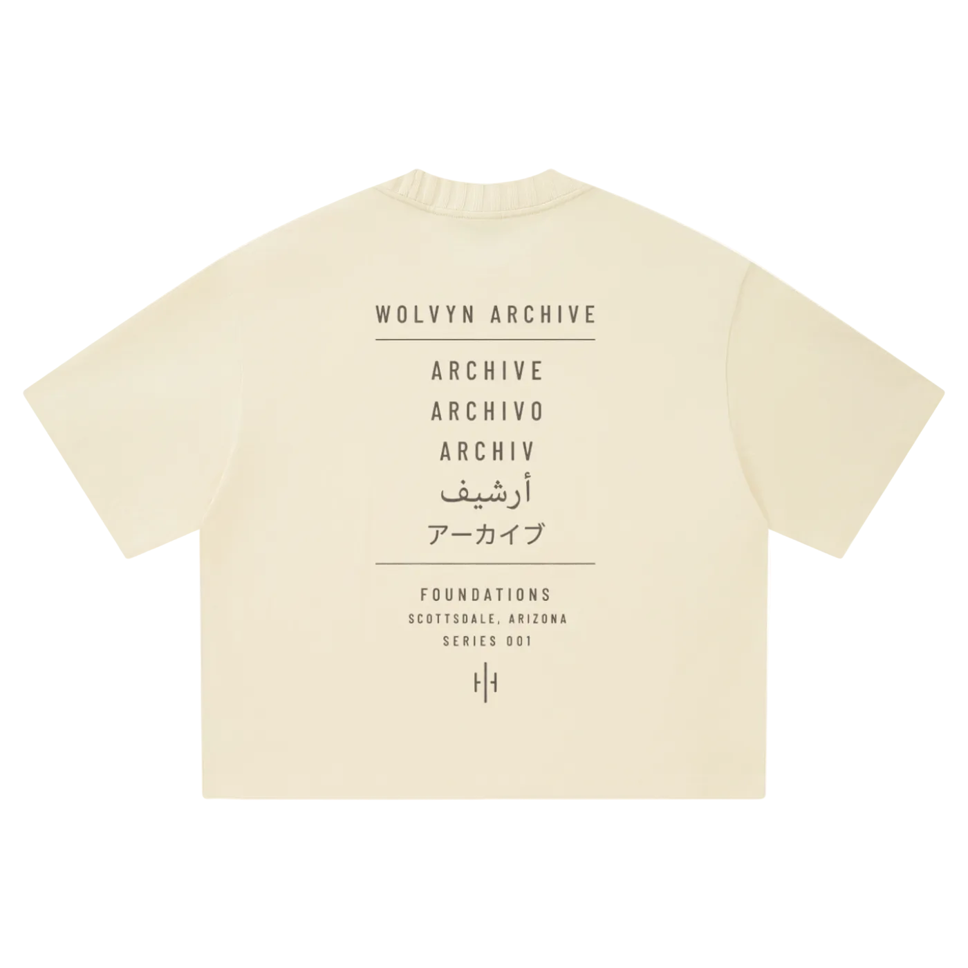 Wolvyn Apparel ‘World Translation’ Unisex Heavyweight Boxy T-Shirt