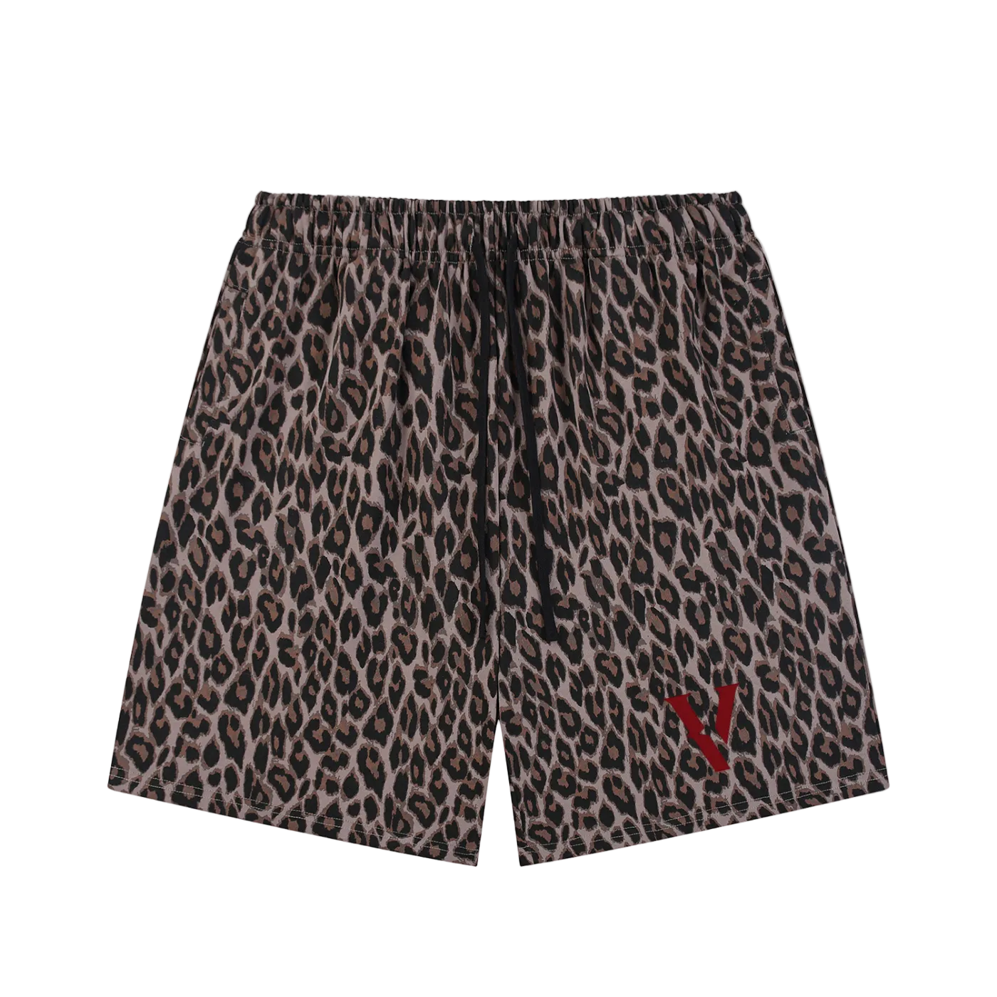 Villain by Wolvyn Apparel Unisex Heavyweight Leopard Drawstring Shorts