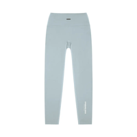 Wolvyn Apparel Standard Issue High-Waisted Yoga Leggings, light gray, flat lay