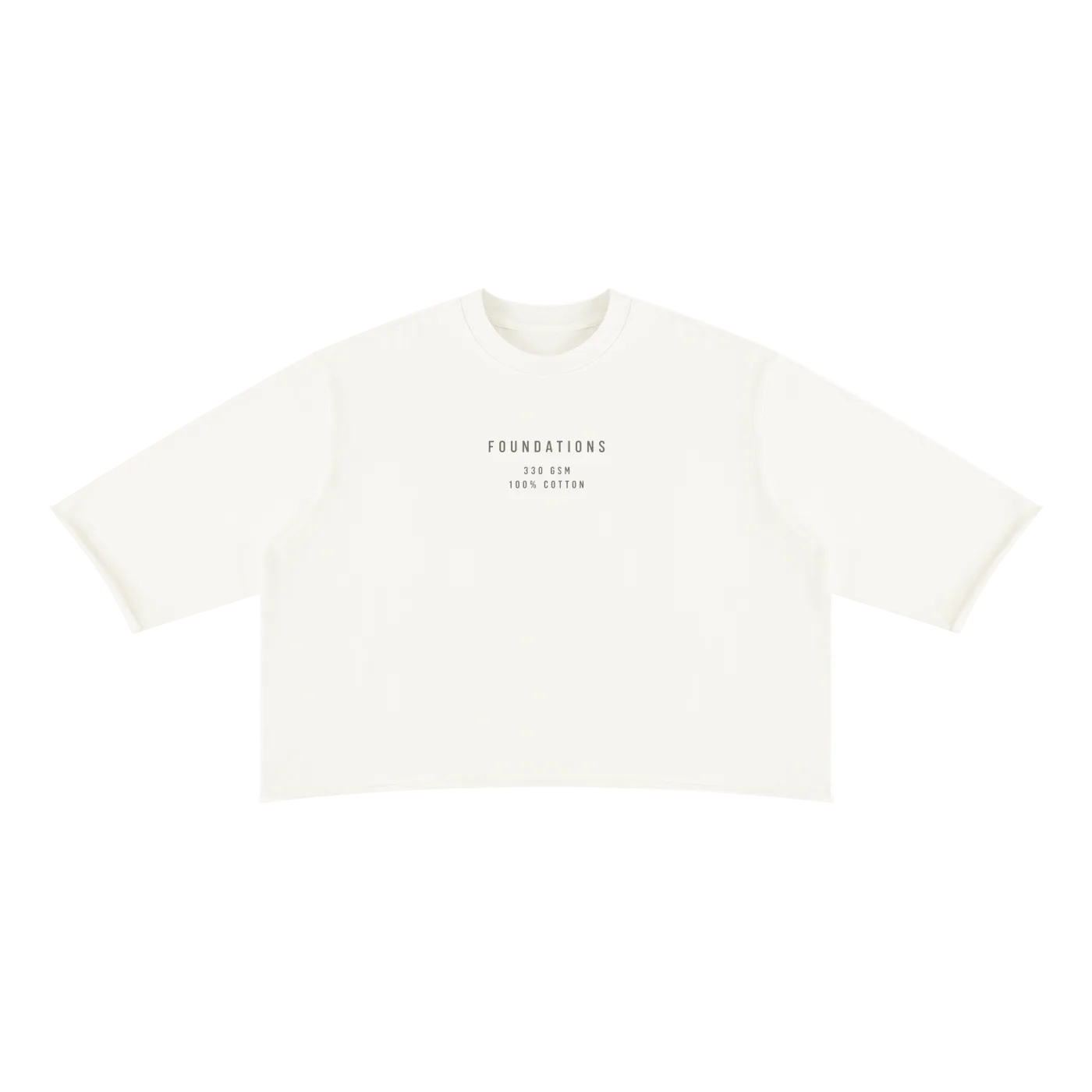 Wolvyn Apparel ‘Foundations’ Unisex Mineral Wash Raw Hem Boxy T-Shirt